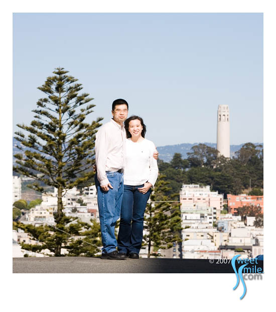 Cora and Ron - Coit Tower Engagement Session